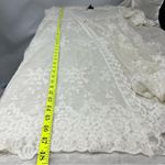 Liv Los Angeles L Sheer Embroidered Robe/Cover up duster long kimono FLAWED White Size L Photo 9