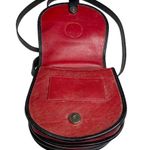 Vintage: Boots ‘n Bags ❁ Accordion Mini Crossbody Saddle Bag ❁ Brick Red Leather Photo 10