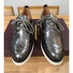 Johnston & Murphy  Women's Mitzi Wedge Derby Pewter Metallic Loafers Size 6 NIB Photo 5