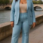 We Wore What Revolve Danielle Bernstein  high waist slit front pants Photo 1