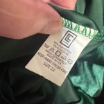 Club L Green Velvet Dress Cape Sleeve formal holiday sz XXL US 18 Midi Cocktail Party Photo 7