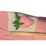 Vintage Pink Apron Dress With Strawberry Pockets & Zipper Closure sm Pink Size undefined Photo 6