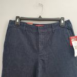 CHAPS Women's Dark Blue Wide Leg Lightweight Jeans Size 4P Photo 3