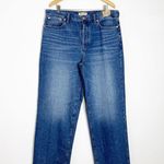 Madewell Curvy Low Slung Straight Relax Jean Women’s Size 32 Tall Button Fly NWT Photo 0