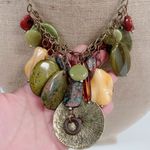 Cha Cha Boho Hippie Festive Mix Stone and Metal  Charms Coachella Necklace Photo 7
