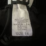 R & M Richards  Vintage Velvet black pull on elastic waist Pants grunge whimsygoth Photo 3