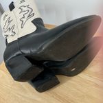 Black and Cream Western Boots Size 8 Photo 4