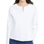 The Range  white ribbed long sleeve sweater Photo 0