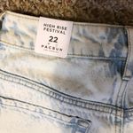 PacSun Glass Blue High Waist Denim Festival Shorts Photo 3