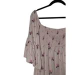 Free People  Lana Off The Shoulder Smocked Tunic Top Cloud Berry Pink Size Medium Photo 6