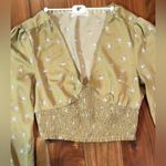 Urban Outfitters Floral V-Neck Crop Top Photo 4