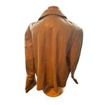 Dana Buchman Women's Pamela McCoy Tan Leather Jacket Size 2XL Photo 1