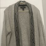 Forever 21 Black and Gray Patterned Cardigan Photo 1