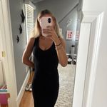 Knit Black Midi Dress Size XS Photo 1