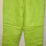 Metro Style Vintage VTG Y2K Neon Green 100% Genuine Leather Pants Size 20 NWT!! Photo 0