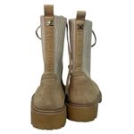 Sam Edelman Lydell Tan Cream Suede Combat Boots Size 8 Lug Sole Photo 4