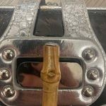 Big Buddha Crossbody, silver and black, comes  with 3 straps, has some wear see flaws in pics Photo 11