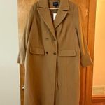 Lands’ End Camel Long Coat Wool Blend Double Breasted Women’s Plus Size 26W 26 W Photo 0