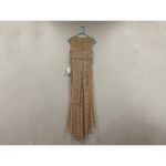 Mac Duggal 5619 Beige Embellished Illusion High Neck Cap Sleeve Gown in Nude 4 Photo 6