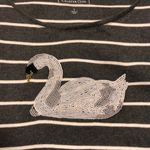 Charter Club NEW  Swan Striped Long Sleeve Top size L Photo 2