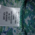 Dana Buchman  S Aqua Turquoise Snake Print Top Photo 1