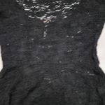 Free People Black Lace Peplum Open Back Top XS Photo 12