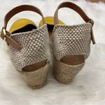 Maypole Golden Espadrille Wedge Reptile Embossed Golden Ochre 39/8 Photo 2