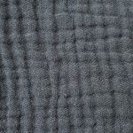 Just living Navy Cotton Gauze Peasant Blouse M Boho Forest Fairy Coastal Slub Photo 8