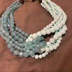 Teal statement necklace Blue Photo 1