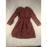 Madewell  kali polka‎ dot dress faux wrap size 8 Long Sleeve Lined Photo 4