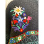 Obermeyer  Vintage Chloe Floral Embroidered Fair Isle Winter Ski Sweater EUC Sz S Photo 2