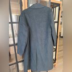 Mango wool coat oversized charcoal long handmade lapel vneck collar pockets Photo 5