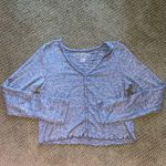 American Eagle Soft and Sexy Blush Blue Heather Shirt Photo 0