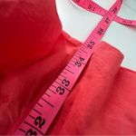 Oliphant bubble puff sleeve mini Dress Coral Cotton Vacation Sz M Red Size M Photo 7