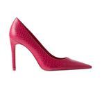 ZARA NWT FUCHSIA Snake Print PUMP Heel Sandal EU37 US 6.5 Photo 4