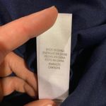 David's Bridal Navy Maxi Dress Spaghetti Strap Side Drape Formal Gown Size 6 Blue Photo 6