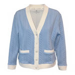 Tuckernuck  Sport Light Blue Cable Charley Cardigan Large TNuck Sport Preppy Photo 0