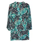 Lilly Pulitzer NWT Devina I'm Game Women's Blue Zebra Print V Neck Dress 10 Photo 4