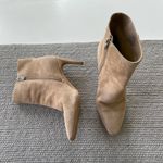 Vince Camuto  Allost Tan Taupe Genuine Suede Leather Heeled Boots Size 8.5 Photo 9