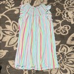 Crown & Ivy Pink and Green and blue smocked dress worn one time Photo 0