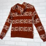 Rank 45 Summit Aztec Hoodie Women's XS Black Pullover Sweatshirt Western Hoodie Brown Photo 11