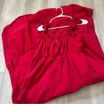 Universal Threads Universal Thread Dress tiered maxi womens Red (large) party minimalist chic bold Photo 3