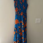 Anthropologie EUC -  Abel The Label Charlie Maxi Dress - Size XS - Blue/Orange Photo 6