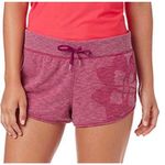 Under Armour NWT Womens  Kaleidalogo Yoga Floral Print Lilac Shorts - Sz L Photo 0