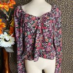 Wild Fable Long Sleeved Floral Crop Top Blouse | MEDIUM | Photo 1