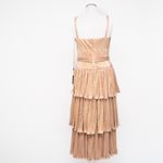 Mac Duggal  -  Gold Ruffle Tiered Buckle Detail Dress Photo 2