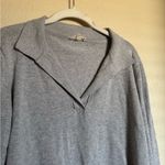 Djerf Avenue  Getaway Top Sz Small Grey Polo Style Photo 3