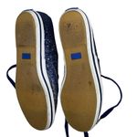 Kate Spade Keds for  Navy Blue Glitter Satin Lace-Up Sneakers WF52389 Size 6‎ Photo 8