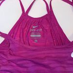 Nike Shirt Womens Medium Striped Pink Strappy Tank Top Athletic Gym Activewear Photo 6