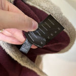 Kuhl  Jacket Women's Small Maroon Alfpaca Sherpa Trim Blue‎ Wasatch Logo 4210 Photo 2